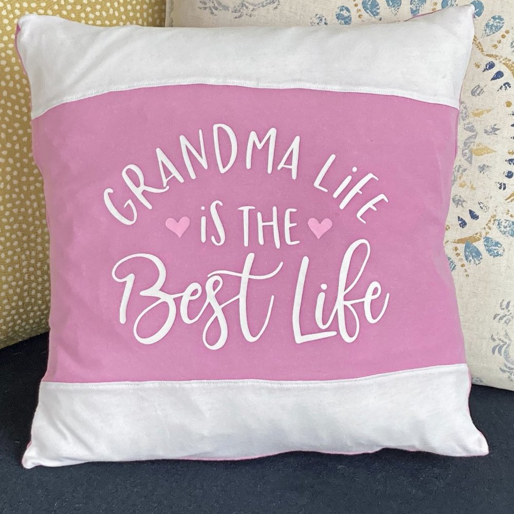 Grandma Life is the Best Life 16x16 pillow cover t- shirt Throw pillow gift